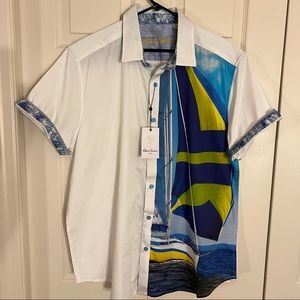 NWT Robert Graham 2XL Varys short sleeve shirt